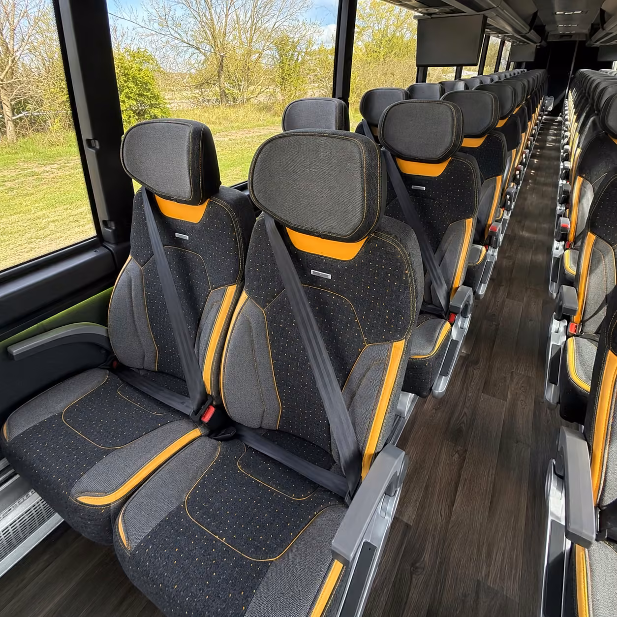charlotte charter bus interior