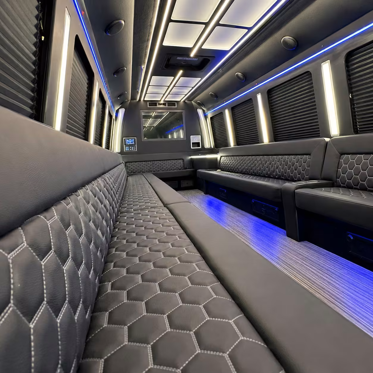 charlotte party bus interior