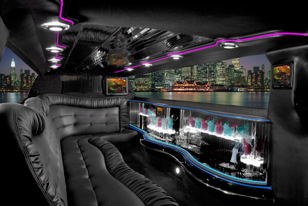 chrysler 300 limo rental Apex interior