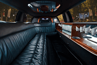 Apex white limo interior