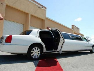 Apex white limo rental