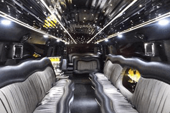 white hummer limo interior